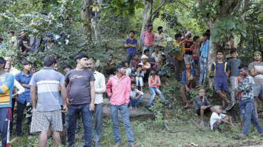Indian Village People watching Hyderabad India 2nd Aug 2022