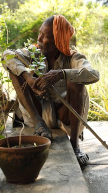 Indian Old man close up Hyderabad India 24th July 2022