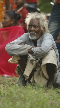 Indian Old man close up Hyderabad India 24th July 2022