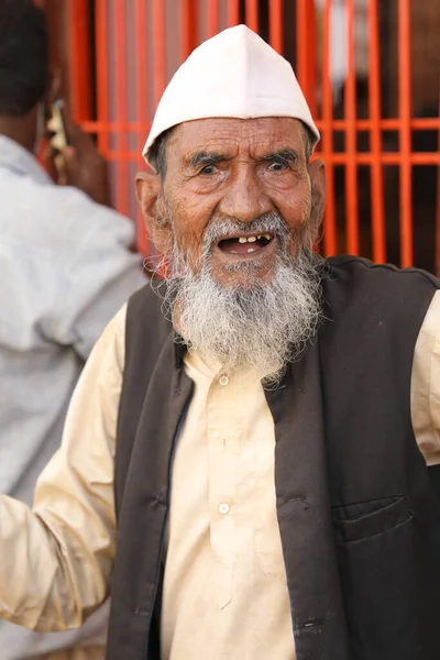 Indian Old Man Getup Hyderabad India 2Nd Aug 2022 — Foto de Stock