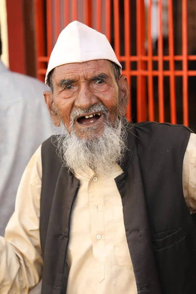 Indian Old Man Getup Hyderabad India 2Nd Aug 2022 — Stockfoto