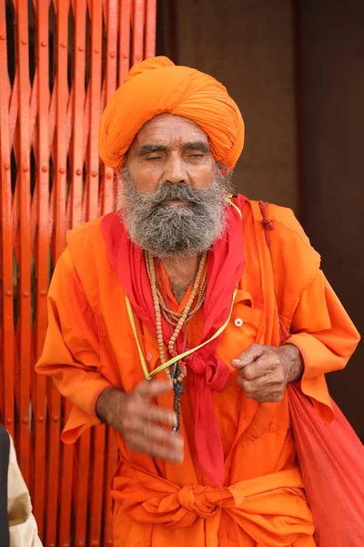 Indian Old Man Getup Hyderabad India 2Nd Aug 2022 — Fotografia de Stock