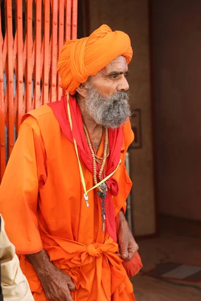 Indian Old Man Getup Hyderabad India 2Nd Aug 2022 — Stock Photo, Image