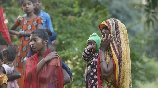 Indian Village People Watching Hyderabad India 2Nd Aug 2022 — Stock Photo, Image