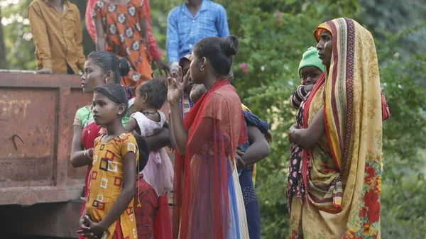 Indian Village People Watching Hyderabad India 2Nd Aug 2022 — ストック写真
