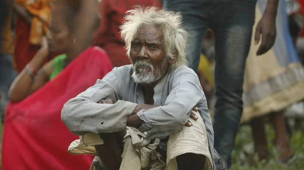 Indian Old Man Close Hyderabad India 24Th July 2022 — Fotografia de Stock