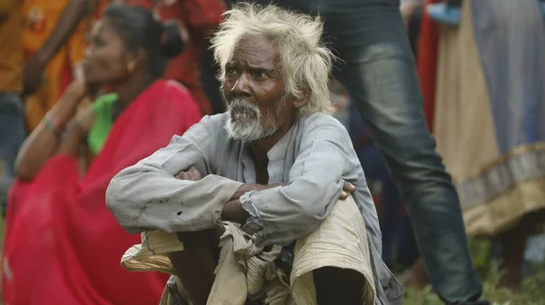 Indian Old Man Close Hyderabad India 24Th July 2022 — ストック写真