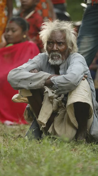 Indian Old Man Close Hyderabad India 24Th July 2022 — Stock fotografie