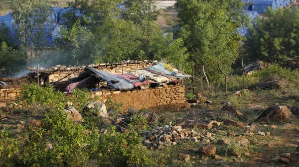 Övergivna Village House Indien — Stockfoto