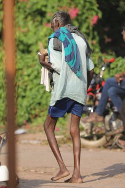 Indian Old man at Home Hyderabad India 2nd Aug 2022