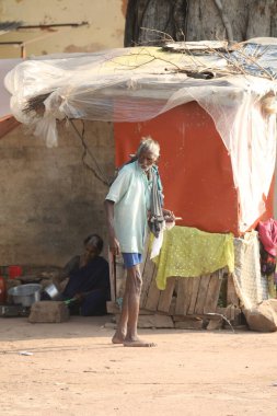 Indian Old man at Home Hyderabad India 2nd Aug 2022