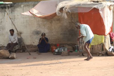 Indian Old man at Home Hyderabad India 2nd Aug 2022