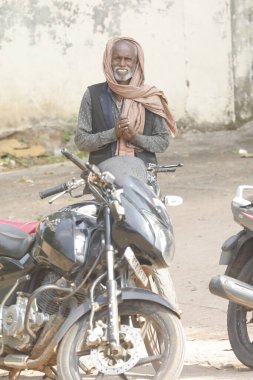 Indian Old man at Home Hyderabad India 2nd Aug 2022