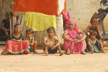 Indian Mother and child watching 2nd Aug 2022 Hyderabad India