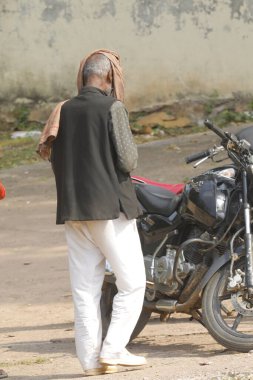 Indian Old man at Home Hyderabad India 2nd Aug 2022