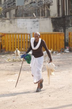 Indian Old man at Home Hyderabad India 2nd Aug 2022