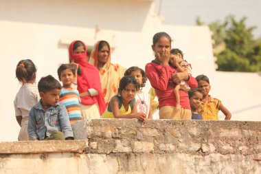 Indian Mother and child watching 2nd Aug 2022 Hyderabad India