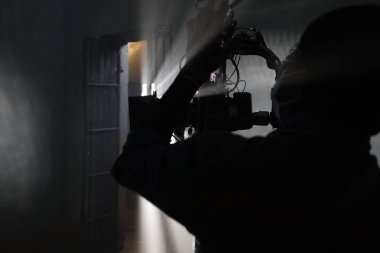 Cameramen Silhouette at work