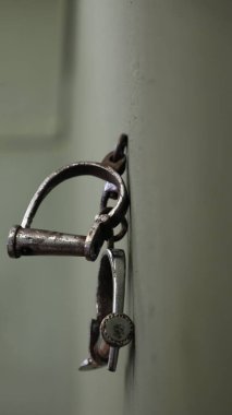 Police Handcuffs Hanging on the wall