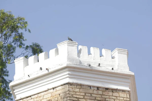 Opuszczony Zamek Obszarze Wiejskim Indiach — Zdjęcie stockowe