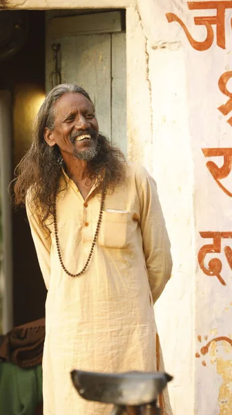 Indian Old Man Getup Hyderabad India 2Nd Aug 2022 — ストック写真