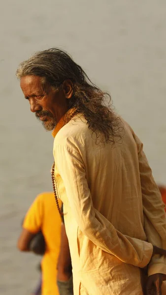 Indian Old Man Getup Hyderabad India 2Nd Aug 2022 — Fotografia de Stock