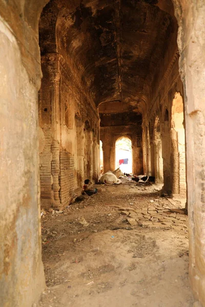 Castillo Abandonado Área Rural India — Foto de Stock