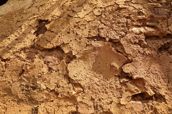 Mud Wall Texture Rural Area — Fotografia de Stock