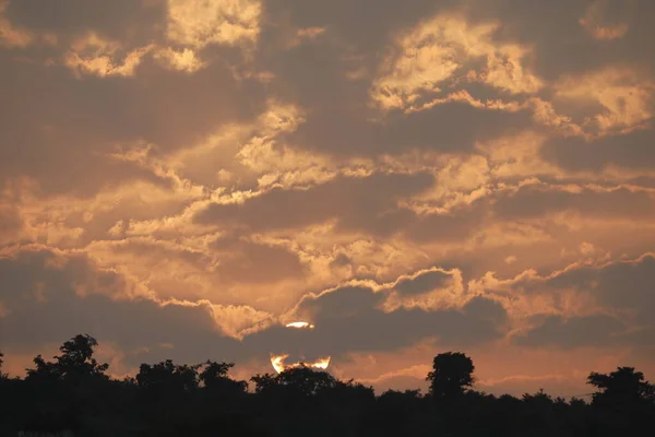 Beautiful Summer Sunset Clouds — Foto de Stock