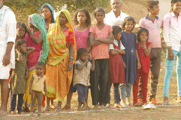 Indian Rural People Watching Hyderabad India 2Nd Aug 2022 — ストック写真