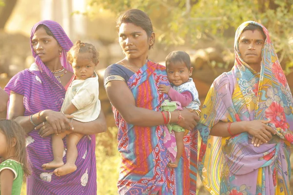 Indian poor Mother and child watching Hyderabad India 2nd Aug 2022