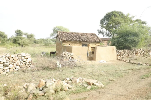 Casa Villaggio Abbandonata India — Foto Stock