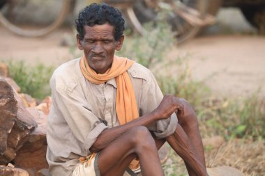 Indian Old Man in Getup Hyderabad India 2nd Aug 2022