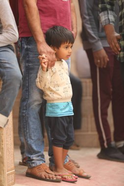 Young Indian Boy waching Hyderabad India 2nd Aug 2022