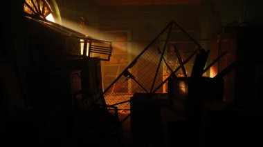 Horror shot of store room