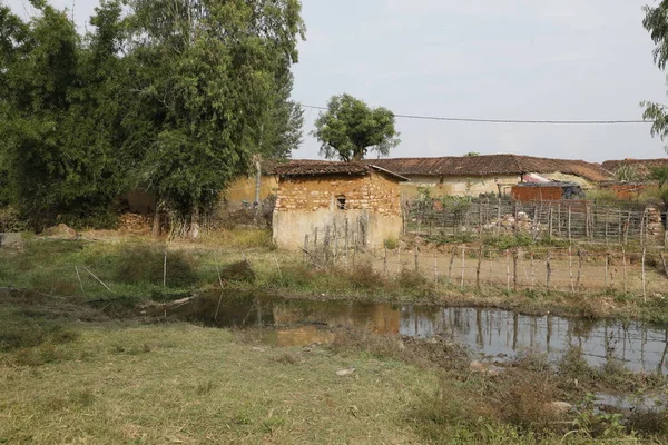 Casa Pueblo Abandonada India —  Fotos de Stock