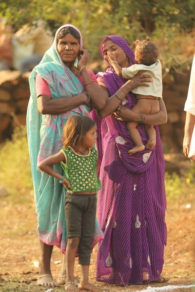 Индийская Деревня Люди Смотрят Августа 2022 Года Хайдарабад Индия — стоковое фото