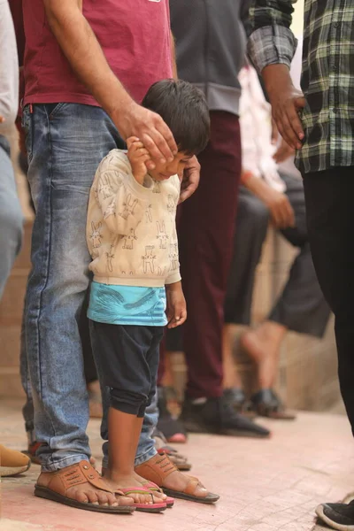 Young Indian Boy waching Hyderabad India 2nd Aug 2022