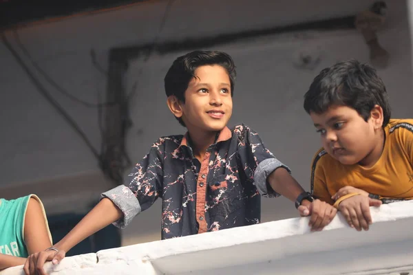 Young Indian Boy Waching Hyderabad India 2Nd Aug 2022 — Fotografia de Stock