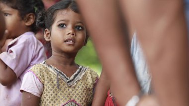 Young Indian Girl waching Hyderabad India 15th Aug 2022