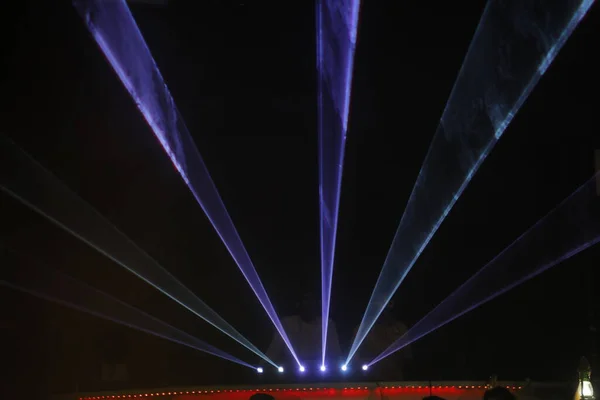 Laser Lights Στην Παμπ — Φωτογραφία Αρχείου