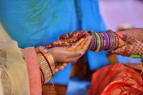 Cérémonie Mariage Traditionnelle Hindoue — Photo