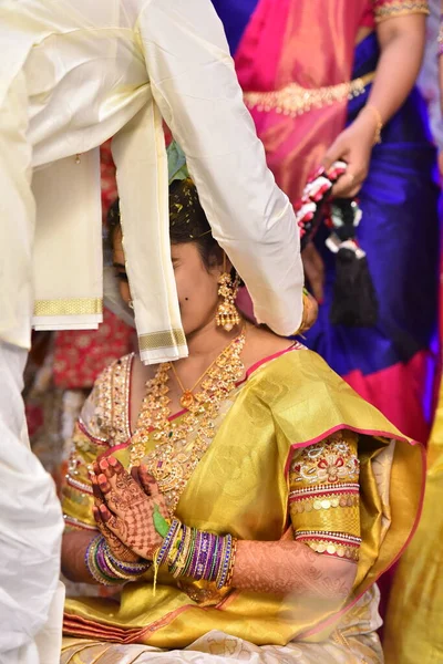 Traditional Hindu Wedding Ceremony Hyderabad India 11Th Oct 2022 — Stock Photo, Image