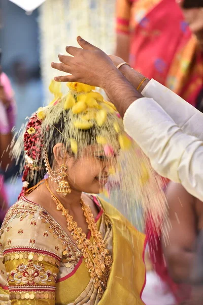 Cérémonie Mariage Traditionnelle Hindoue Hyderabad Inde Oct 2022 — Photo