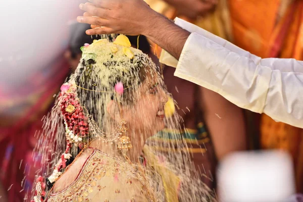 Cerimônia Casamento Tradicional Hindu Hyderabad Índia 11Th Oct 2022 — Fotografia de Stock