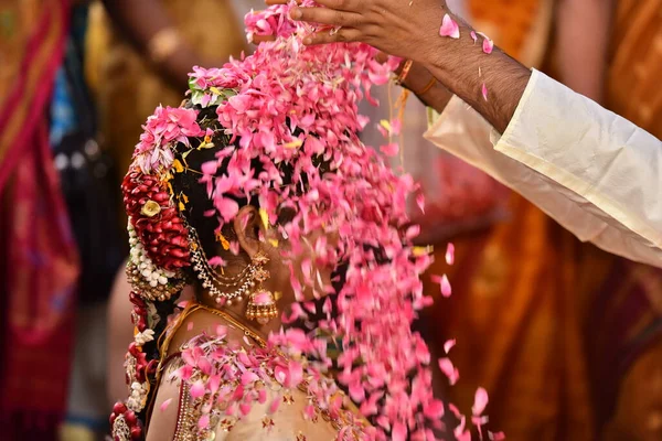 Ceremonia Tradicional Boda Hindú Hyderabad India Oct 2022 — Foto de Stock