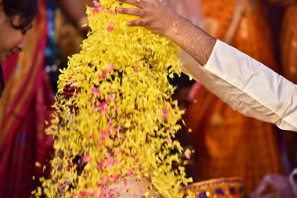 Cerimônia Casamento Tradicional Hindu Hyderabad Índia 11Th Oct 2022 — Fotografia de Stock