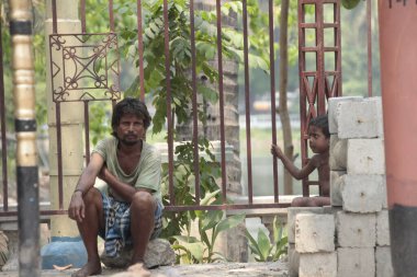 Hyderabad Hindistan 'daki işyerindeki insanlar 25 Ağustos 2022