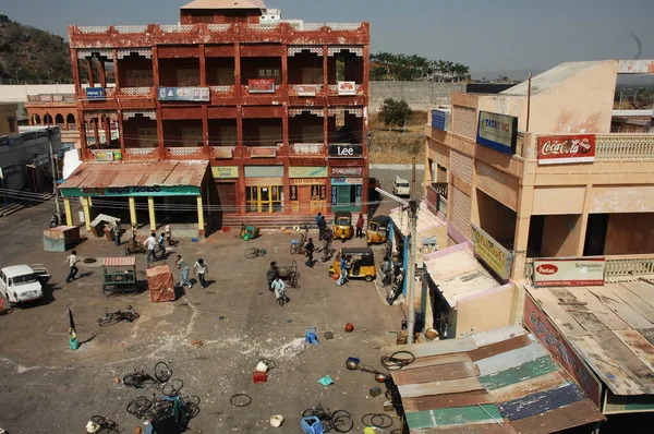 Fattige Mennesker Gademarkedet Hyderabad Indien Aug 2022 - Stock-foto