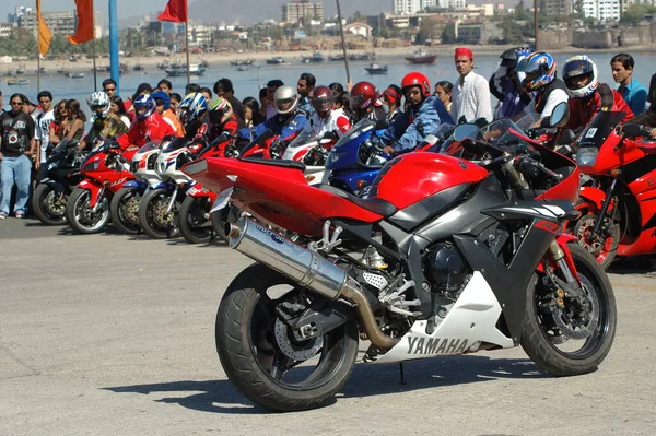 Motor Bike Riders City Road 25Th Aug 2022 Hyderabad Indie — Stock fotografie